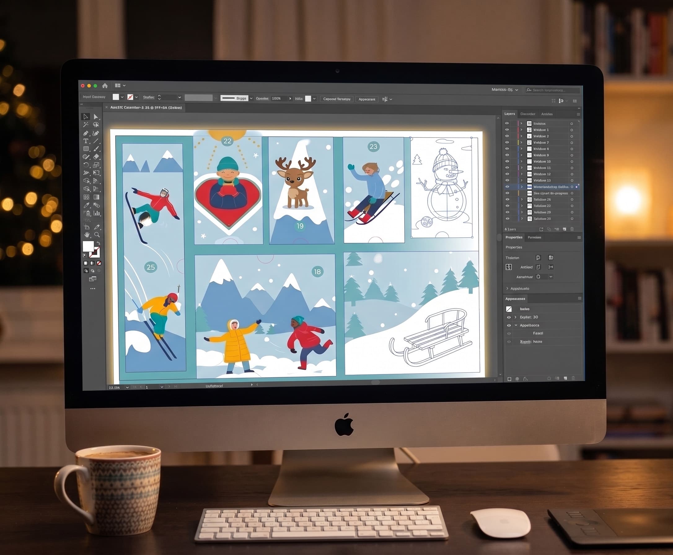 Adventskalender kerstpakket voor medewerkers met meerdere uitpakmomenten