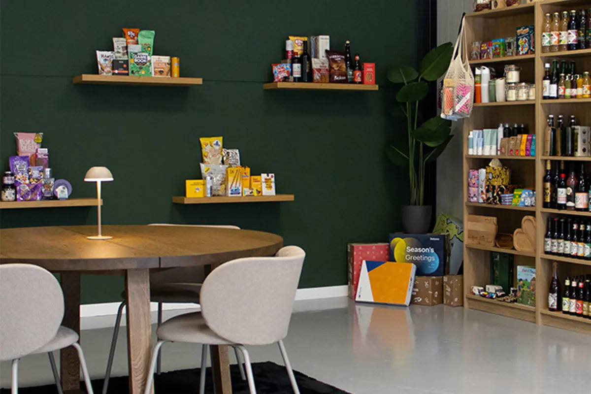 Tweede impressie van de showroom met verschillende concepten